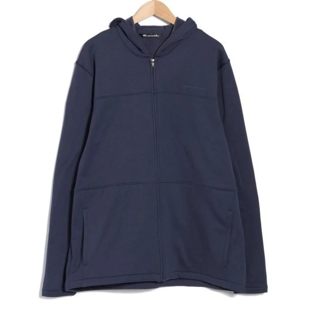 TravisMathew City Cold Weather Collection Zip Up Hoodie Jacket Men's 2XL Navy